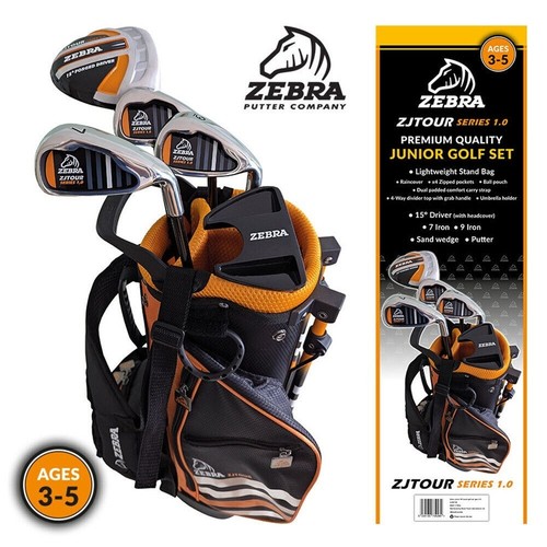 Zebra junior golf set 5 - zebra,
